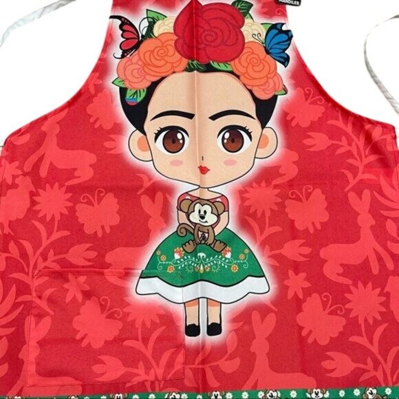 Mexican Artisan Apron multicolored classic halter and back straps MULTIPURPUSE - Picture 6 of 9